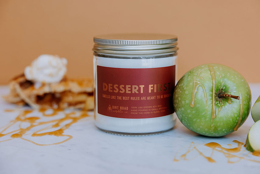 Dessert First Candle