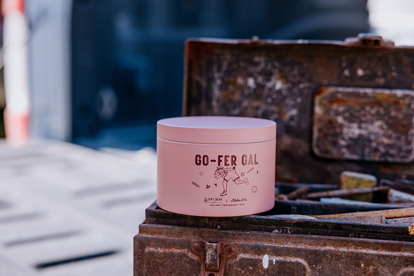 Go-fer Gal Candle Dirt Road Candle Co x Kelso & Co