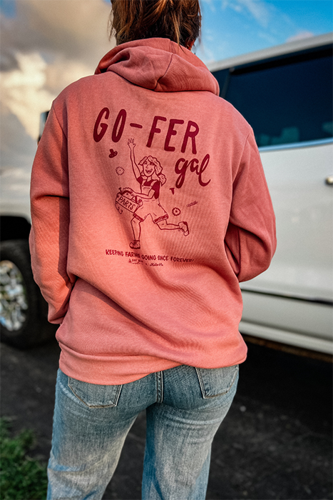 Go-Fer Gal Fleece Hoodie - Dirt Road Candle Co. x Kelso & Co.