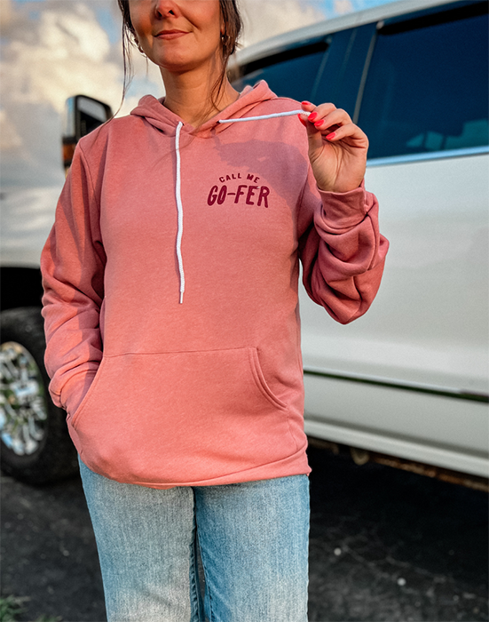 Go-Fer Gal Fleece Hoodie - Dirt Road Candle Co. x Kelso & Co.