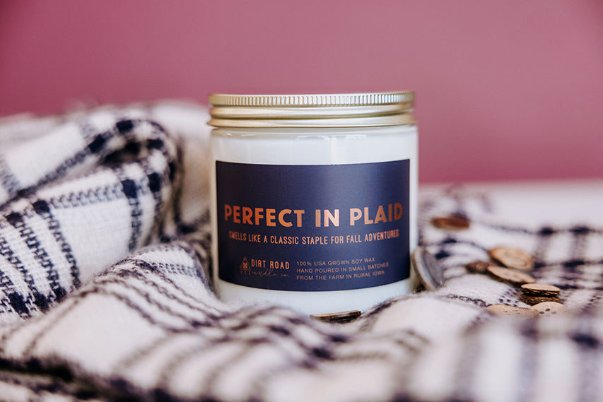 Perfect In Plaid Candle