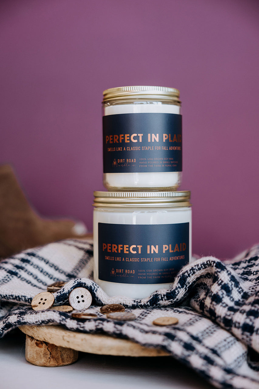 Perfect In Plaid Candle