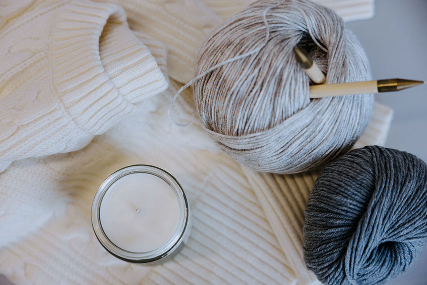 Cable Knit Sweater Candle