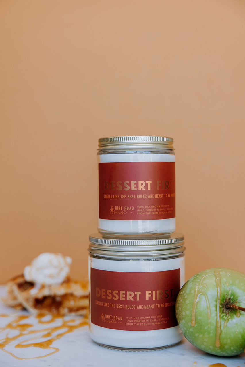 Dessert First Candle