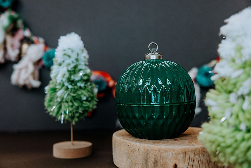 Letters to Santa Green Ornament Candle