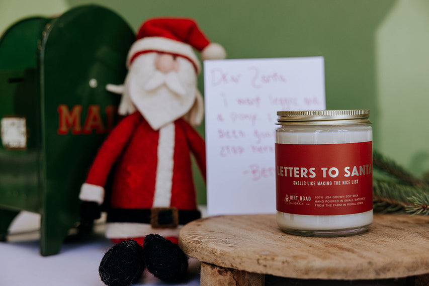 Letters To Santa Candle