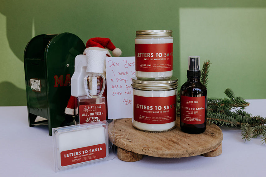 Letters To Santa Candle