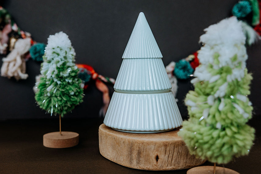 Under the Tree White Tree Candle