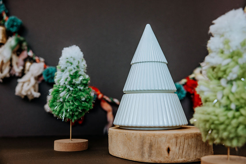 Under the Tree White Tree Candle